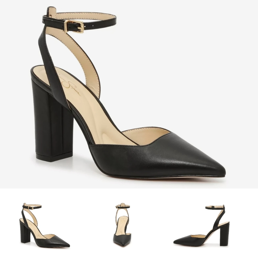 Jessica Simpson Sz 11 Black Ankle Strap Heel **NEW IN BOX!!!**